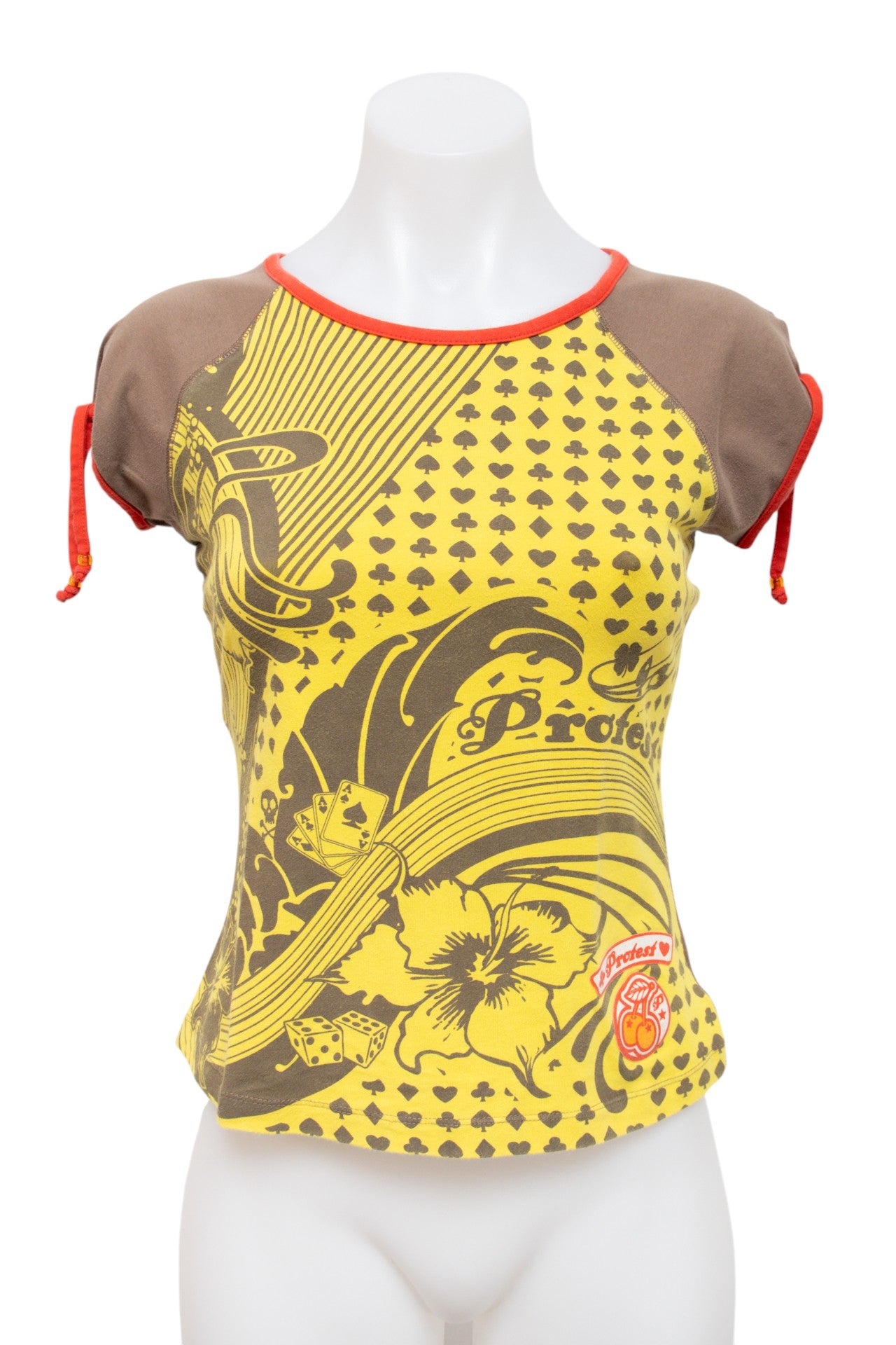 #45 Pactest Girl T-shirt Yellow | c. 196 | Size 10/12