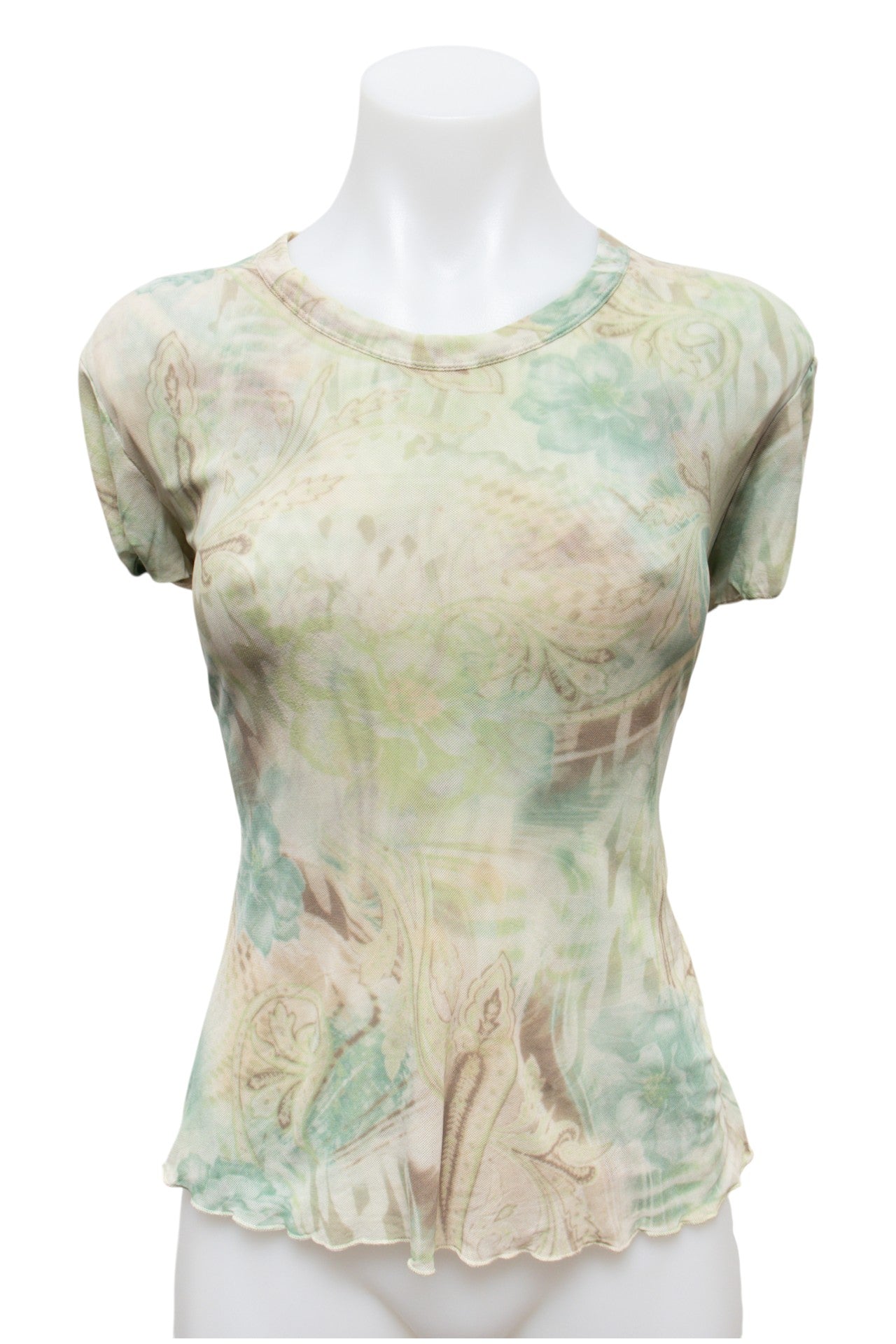 #53 Cha Cha Vente T-shirt Green | c. 191 | Size 12