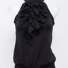 #005 Fleurish Halter Top Black | c. 207 | Size 8