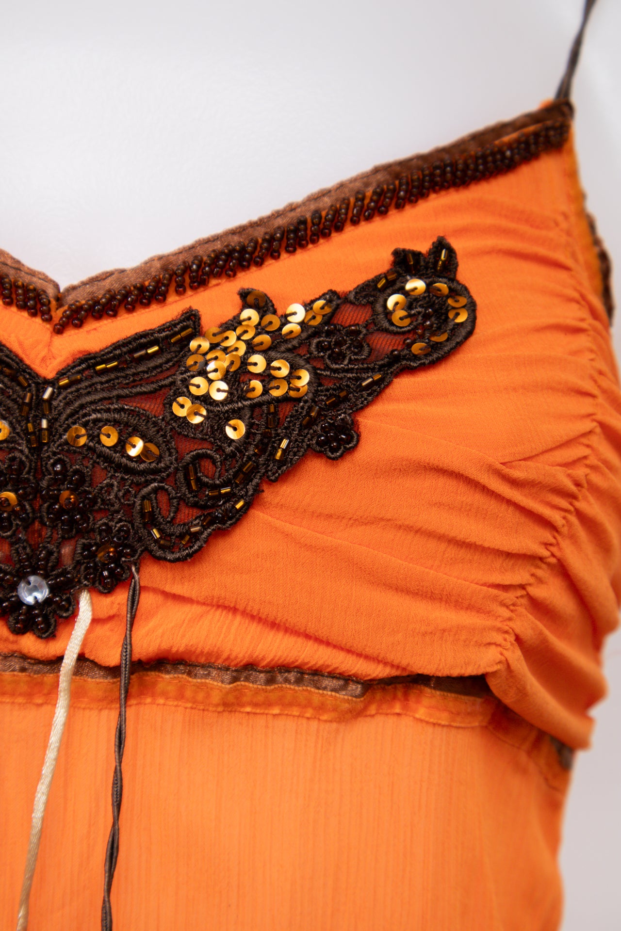 #17 Caramel Cami Top Orange | c. 198 | Size 8