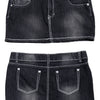 #188 Bonngo Mini Skirt Black | c. 191 | Size 8