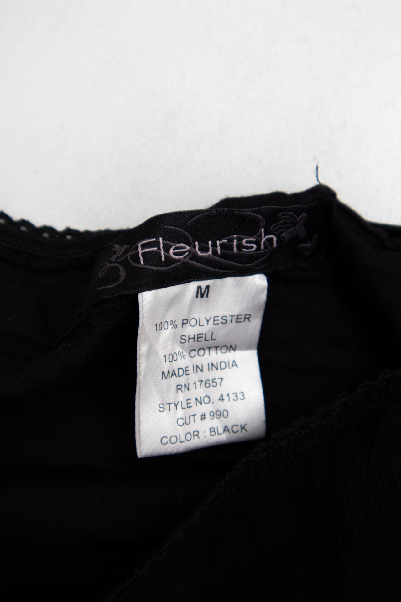 #110 Fleurish Skirt Black | c. 193 | Size 12