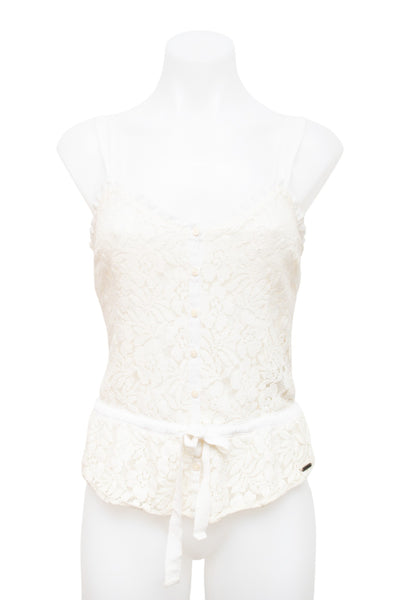 #56 Hollister Camisole Top White | c. 197 | Size 8