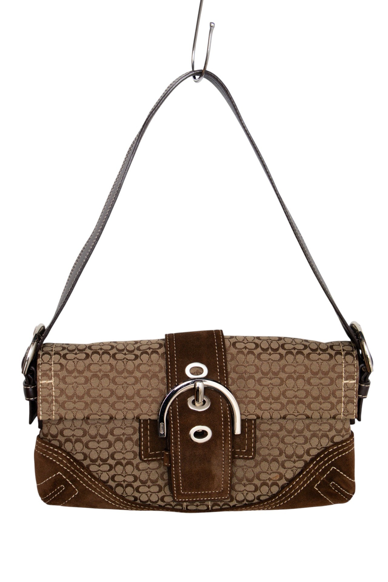 #154 Coach Shoulder Bag Brown | c. 187 | Size