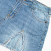 #052 Industrial Cotton Mini Skirt Blue | c. 204 | Size 10