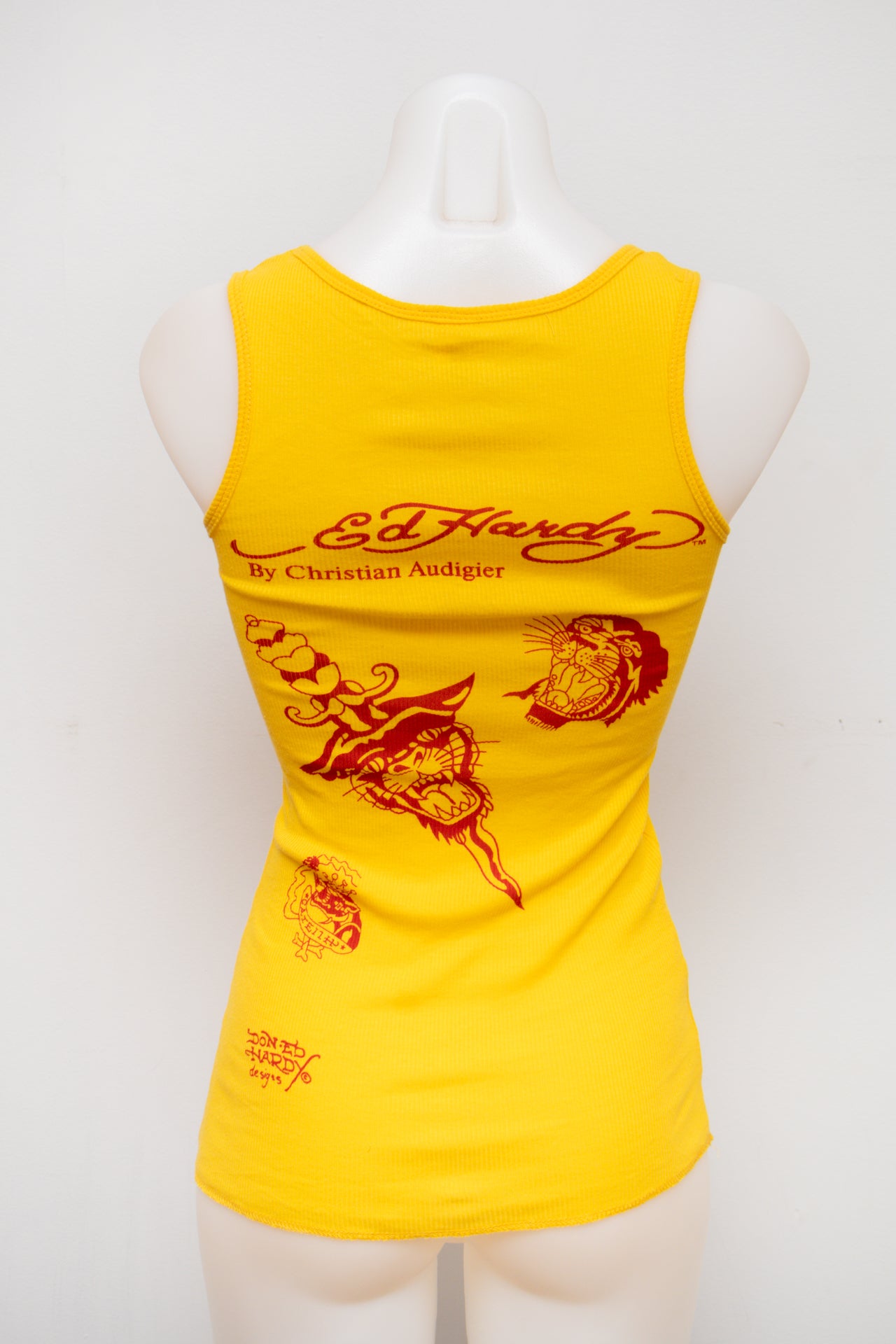 #49 Ed Hardy Tank Top Yellow | c. 193 | Size 10