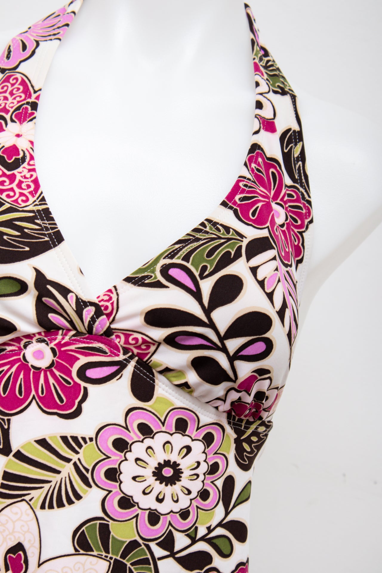 #87 Merona Swim Halter Top White | c. 194 | Size 8