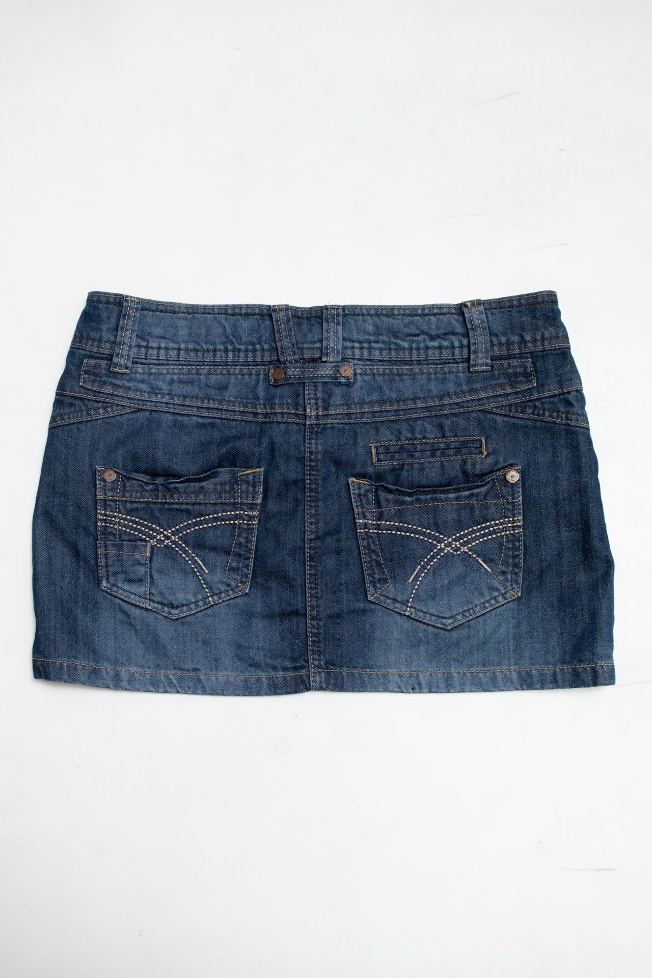 #185 House Of Deron Mini Skirt Blue | c. 188 | Size 12