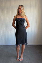 #184 Steivay Gown Black | c. 208 | Size 10