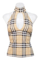 #098 Burberry London Halter Top Beige | c. 206 | Size 8