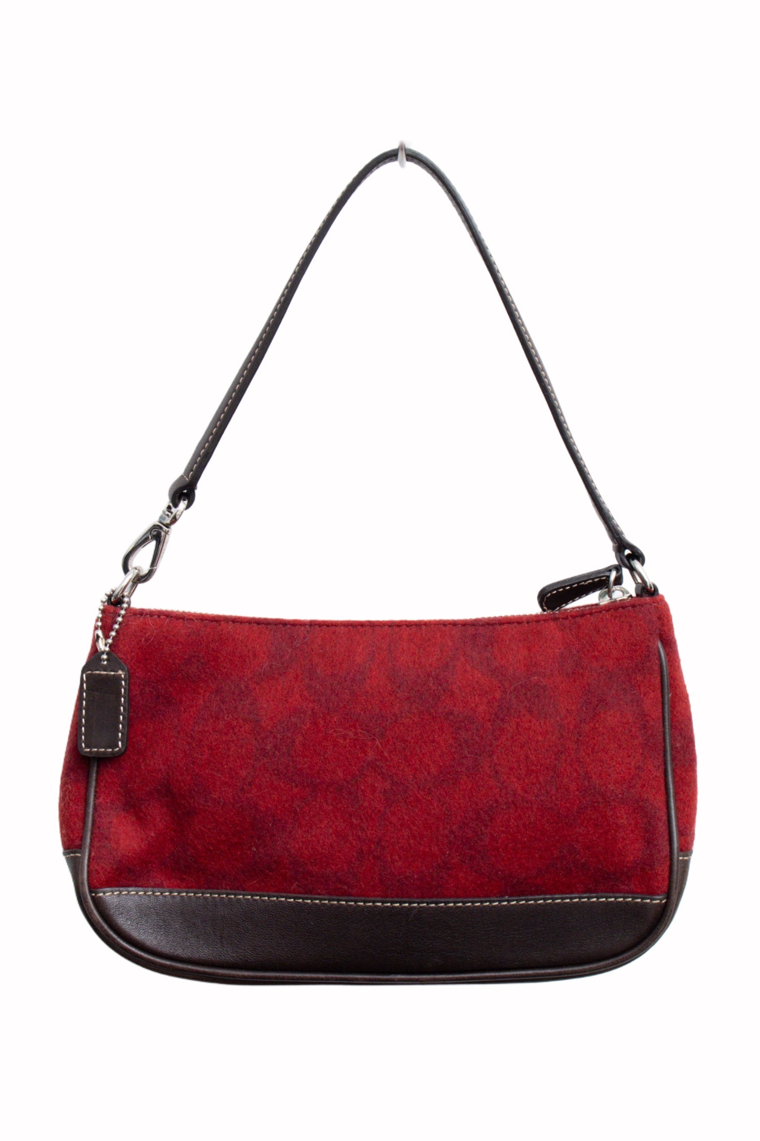 #53 Coach Red Brown Fluffy Demi Bag | Manoit's Picks