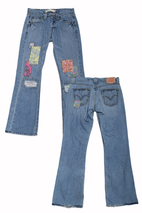#64 Levi Patchwork Jeans | Sex and The City | Size 6