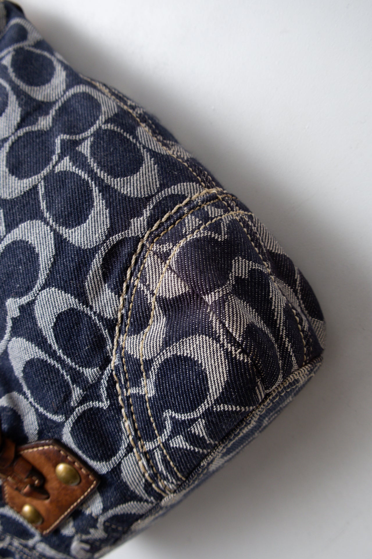 #213 Coach Shoulder Bag Blue | c. 199 | Size