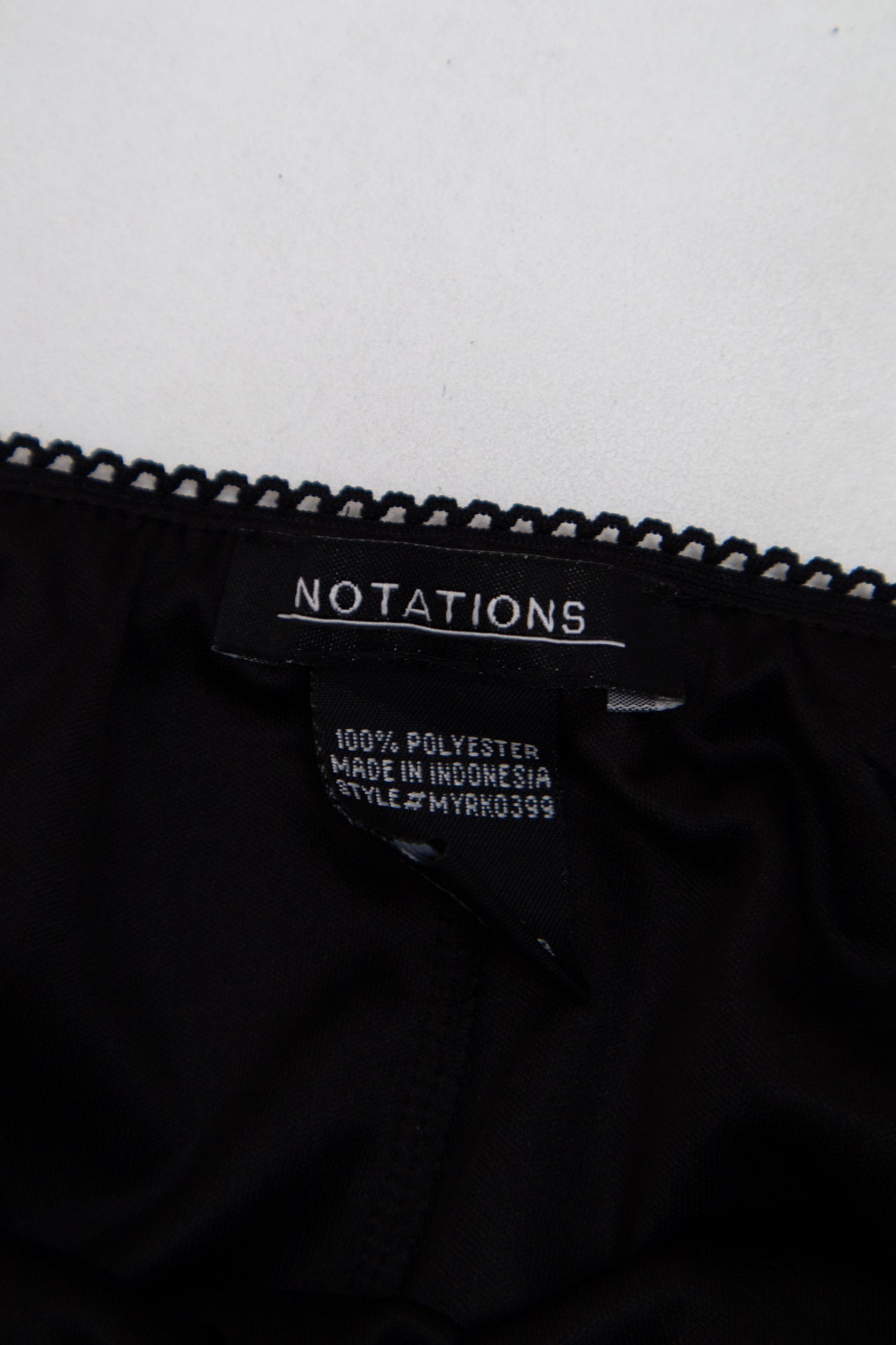#167 Notations Skirt Black | c. 202 | Size 8