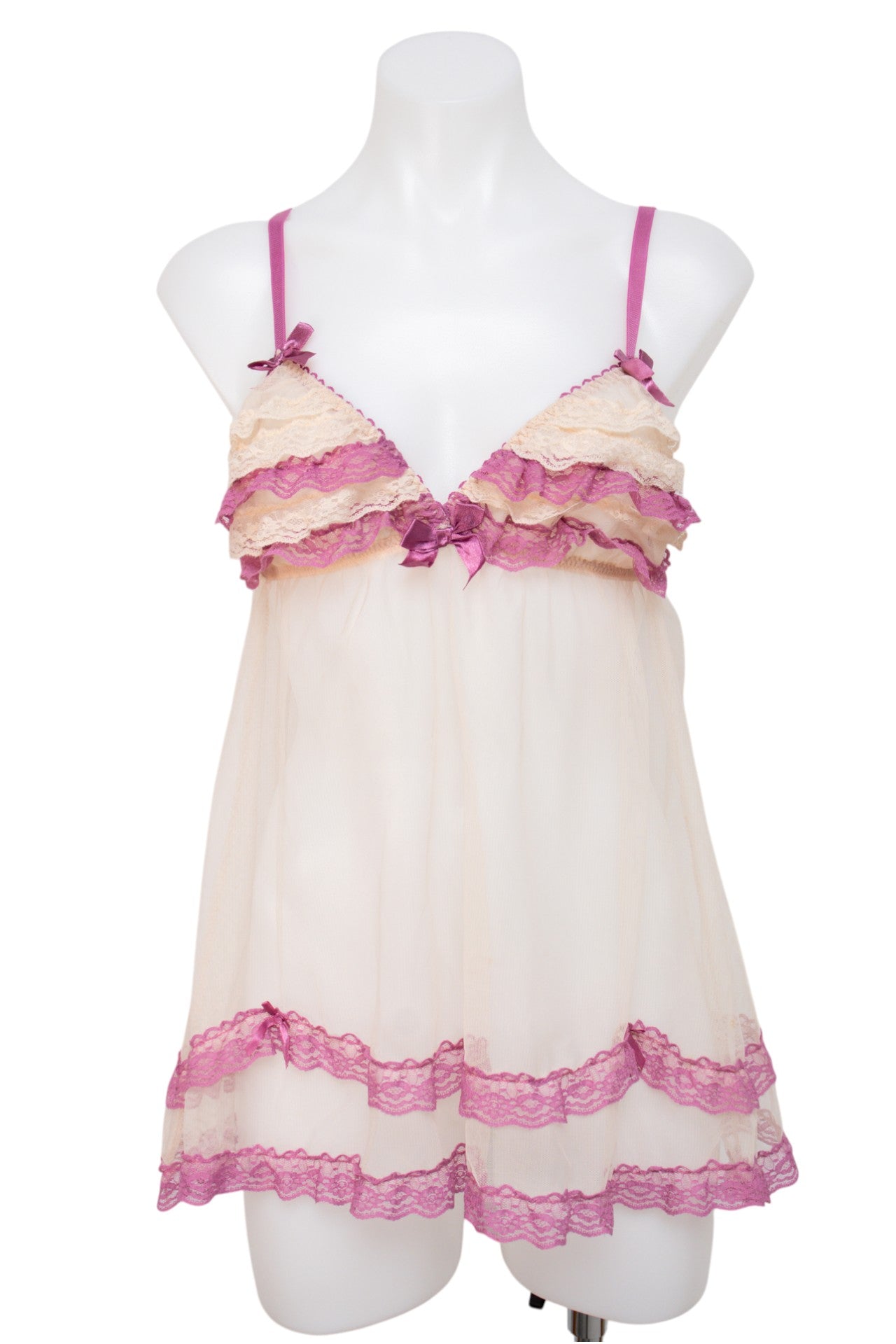 #010 Black Fuchsia Camisole Top Pink | c. 199 | Size 8