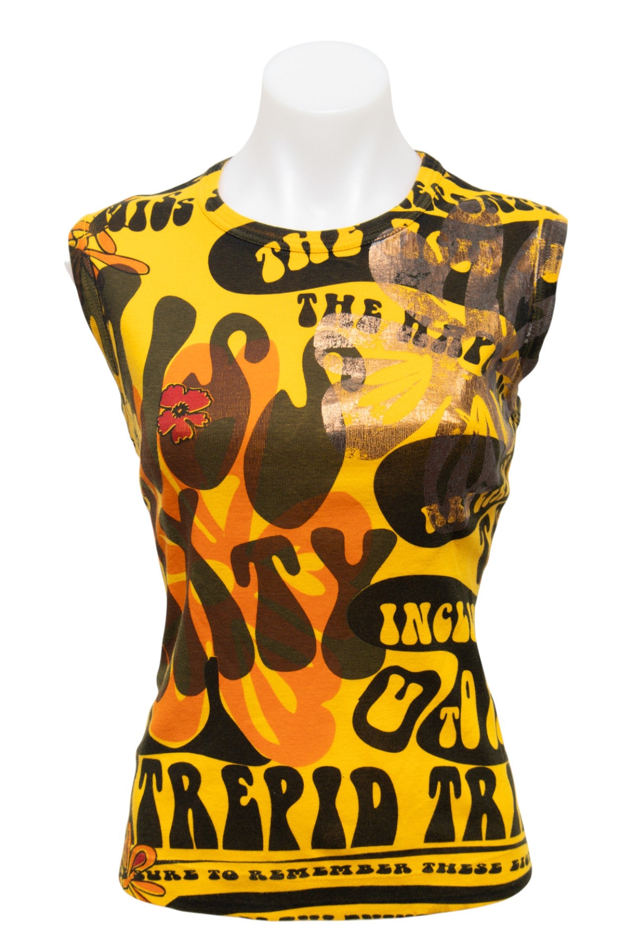 # Foxy Tank Top Yellow | c. | Size