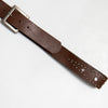 #46 Leather Studded Brown Belt | c. 188 | Size 14/16
