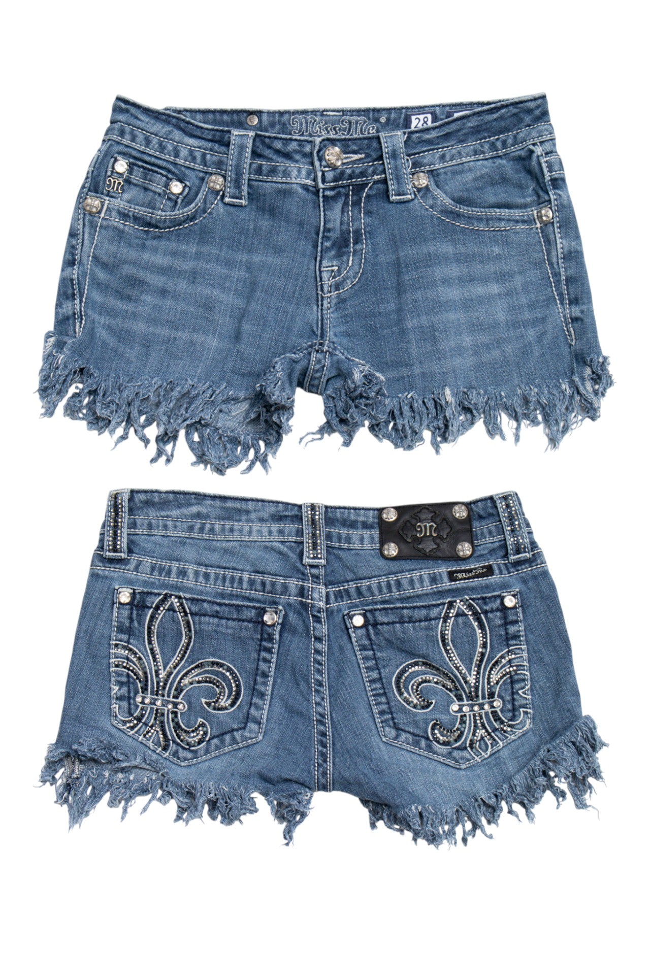 #124 Miss Me Booty Short Blue | c. 210 | Size 6