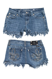 #124 Miss Me Booty Short Blue | c. 210 | Size 6