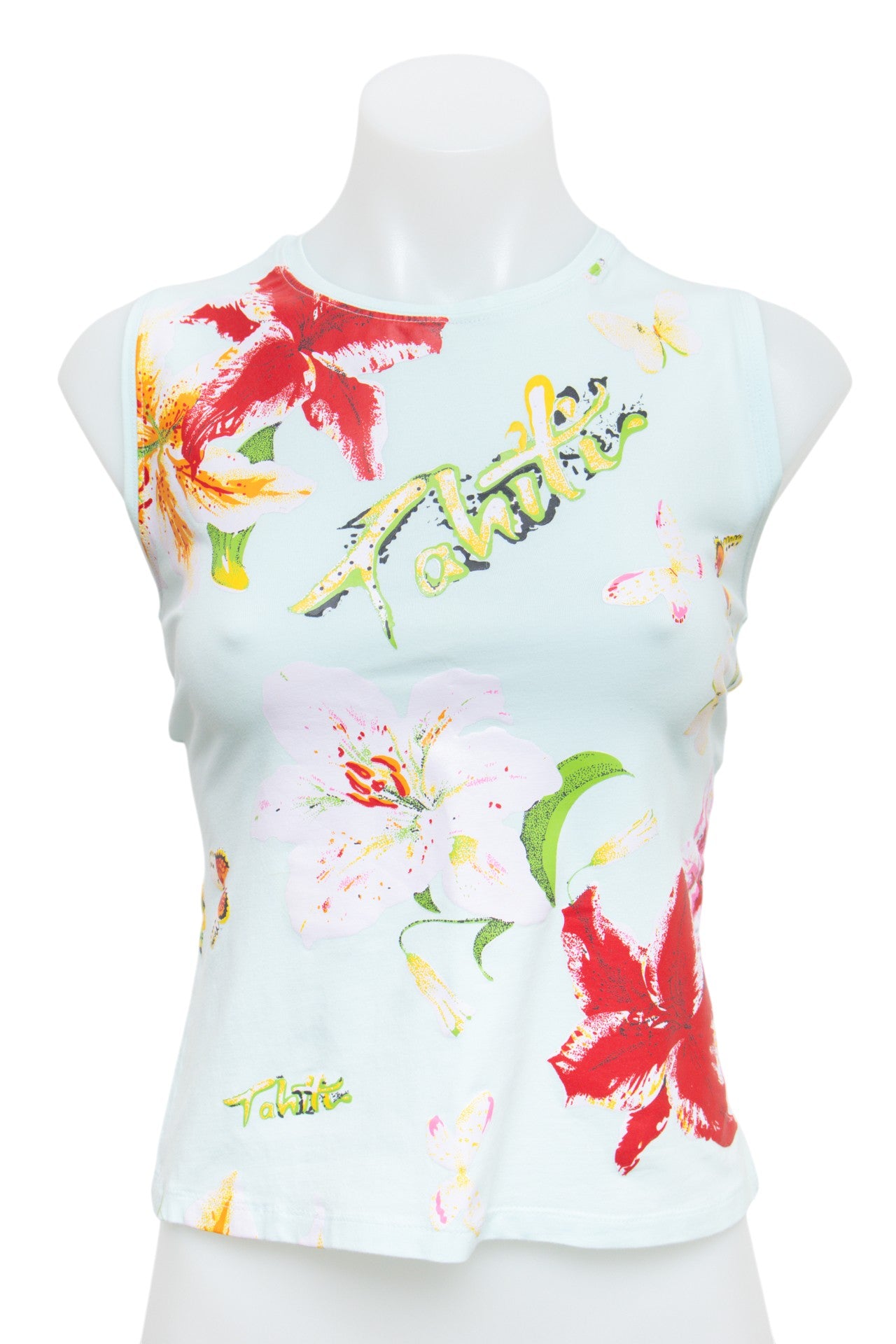 #63 Hawaii T-shirt Trend Tank Top Blue | c. 193 | Size 10