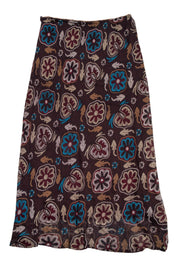 #096 Cyndy Long Skirt Brown | c. 213 | Size 10