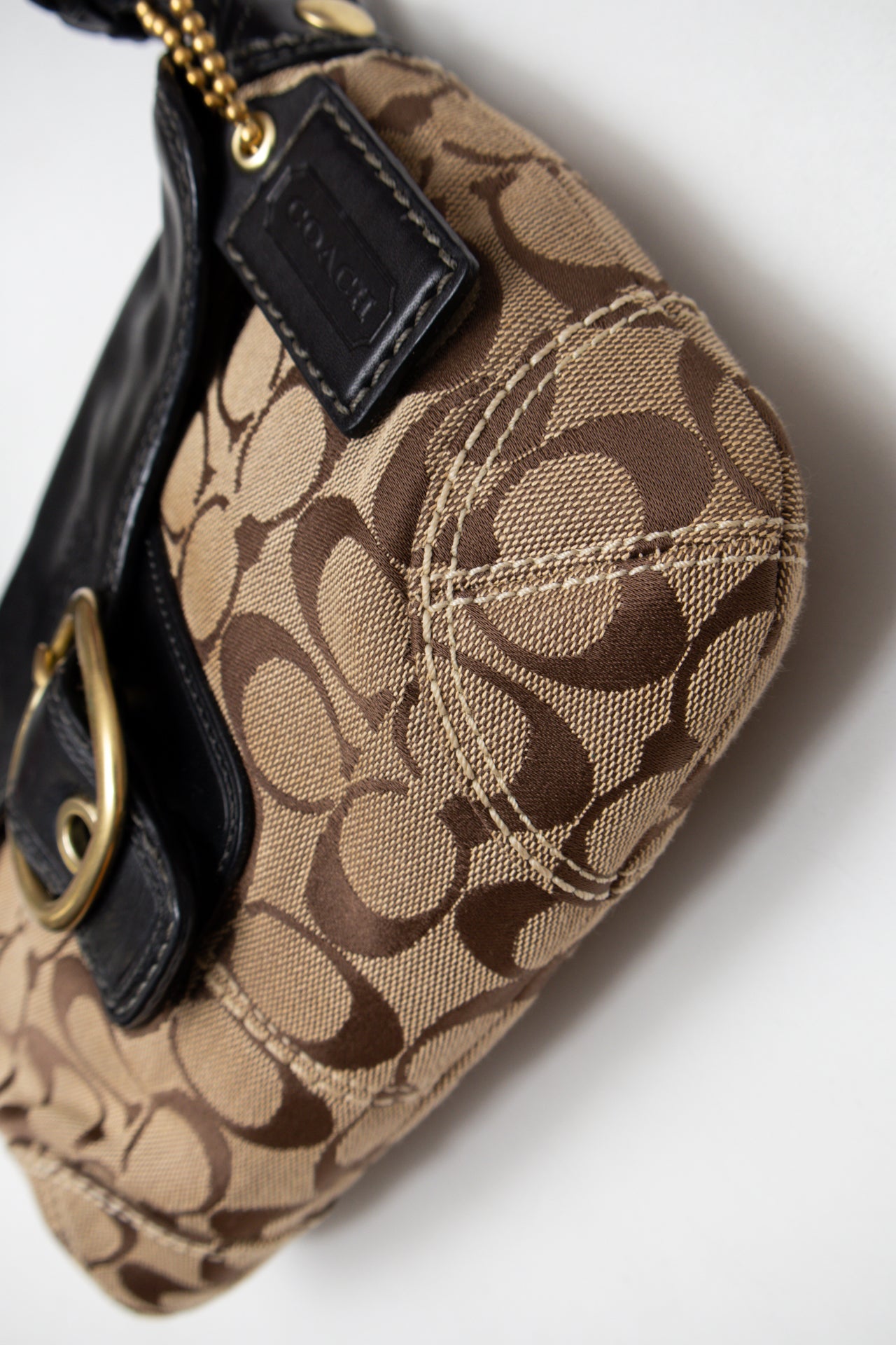 #189 Coach Shoulder Bag Brown | c. 198 | Size