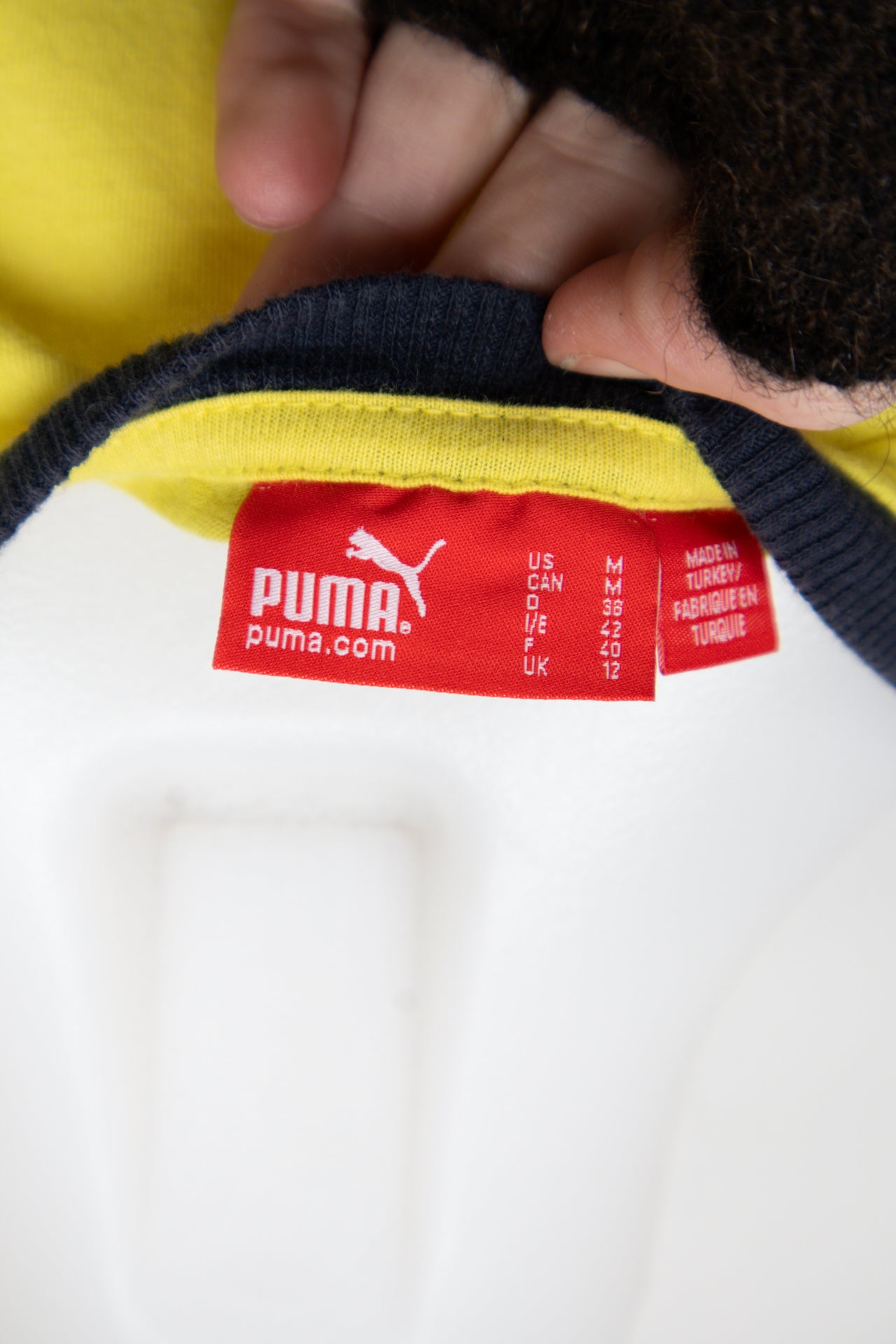 #103 Puma T-shirt Yellow | c. 196 | Size 10