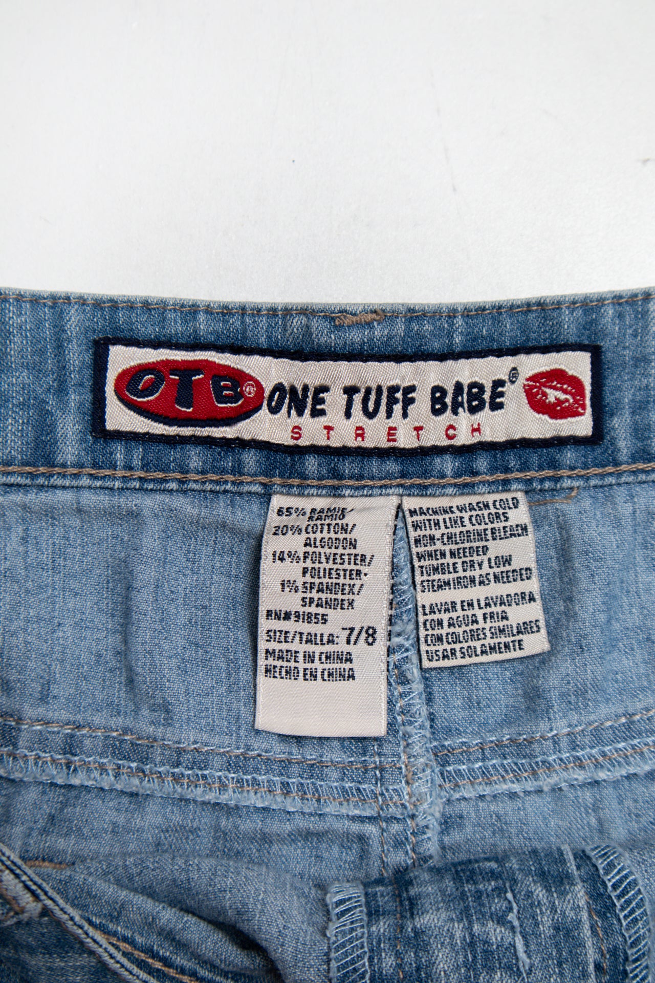 #152 Otb One Tuff Babe Denim Mini Skirt Blue | c. 190 | Size 10/12