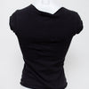 #94 Elite Models Fashion T-shirt Black | c. 196 | Size 6