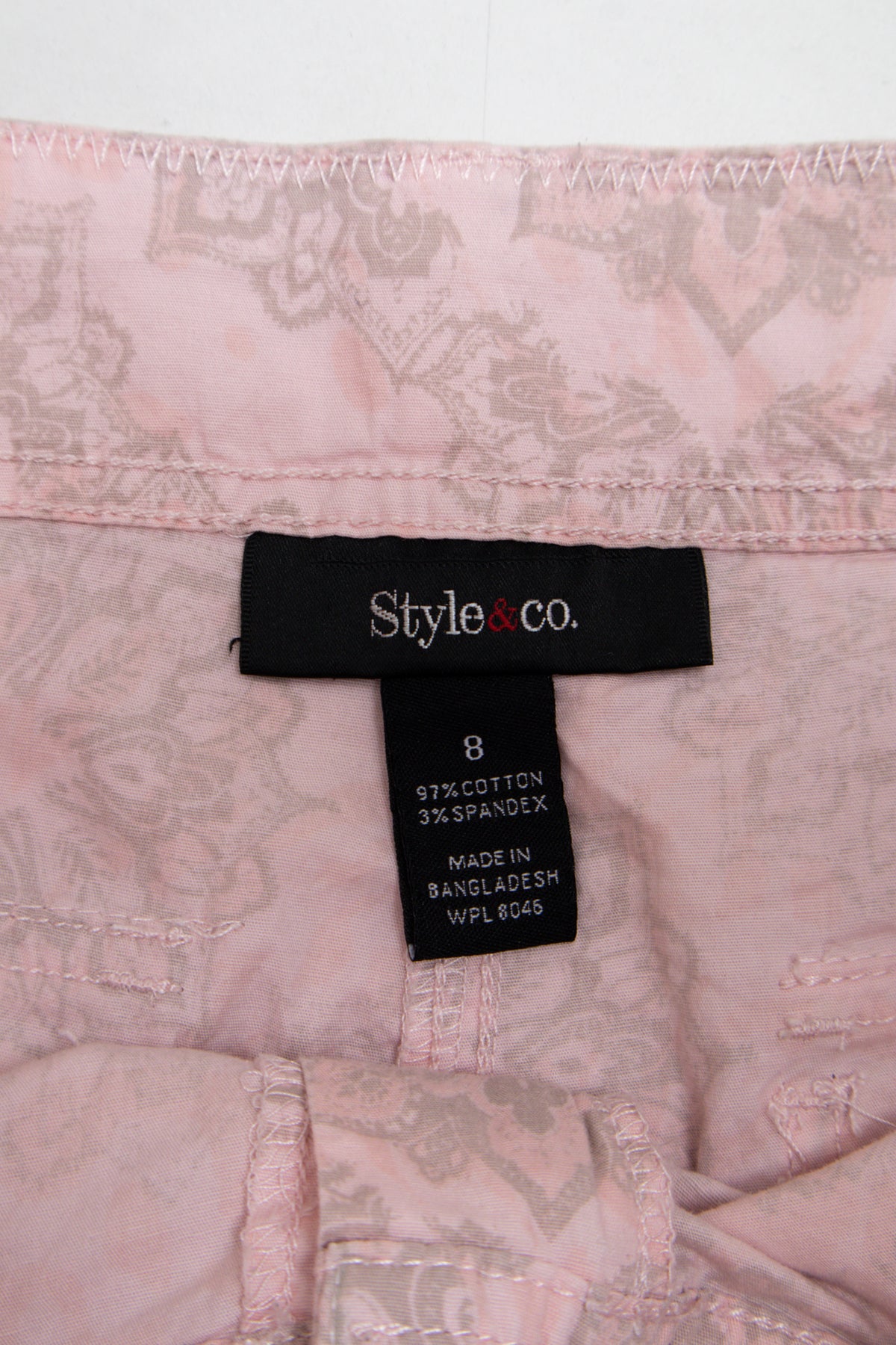 #084 Style & Co. Capris Pink | c. 209 | Size 8