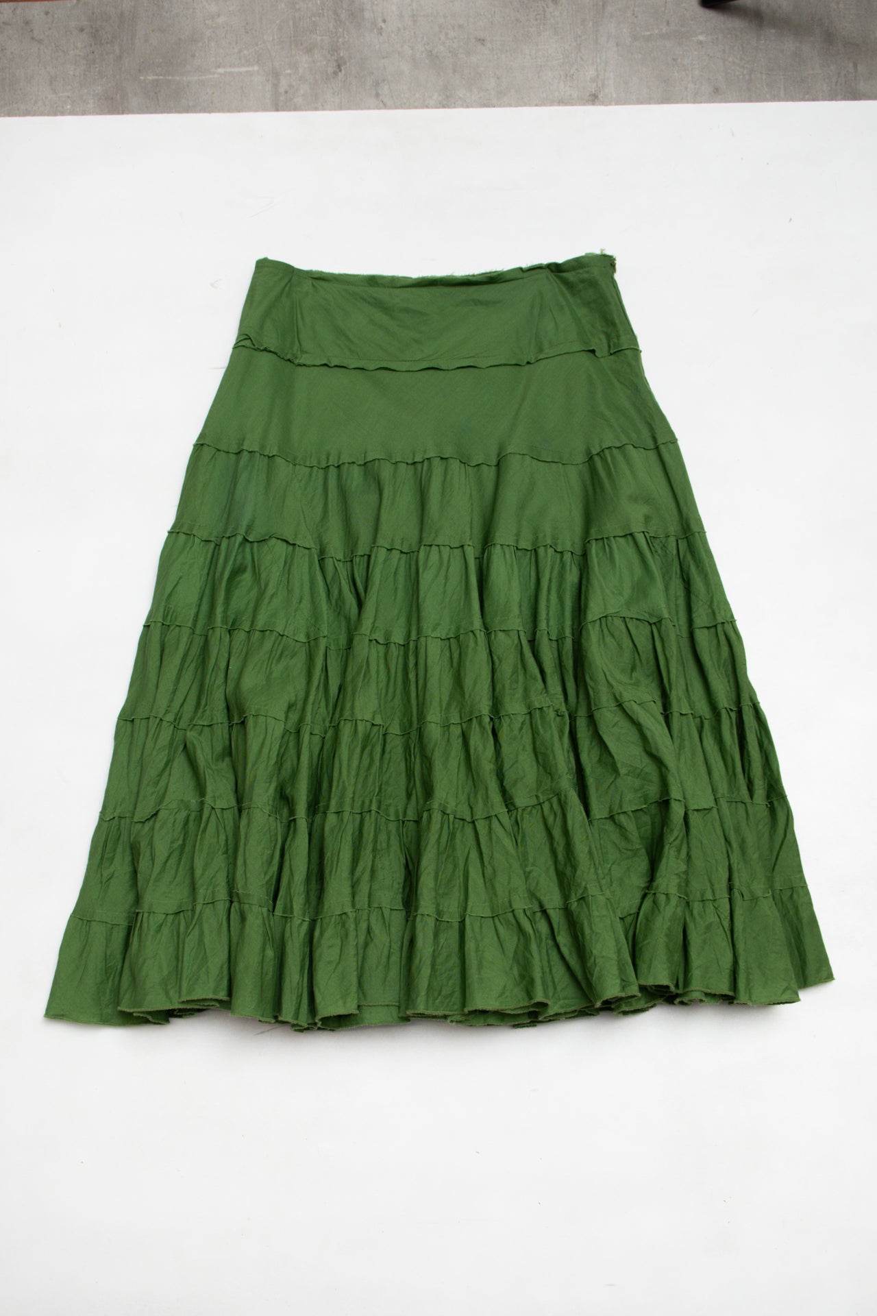 #175 Moa Moa Skirt Green | c. 197 | Size 8