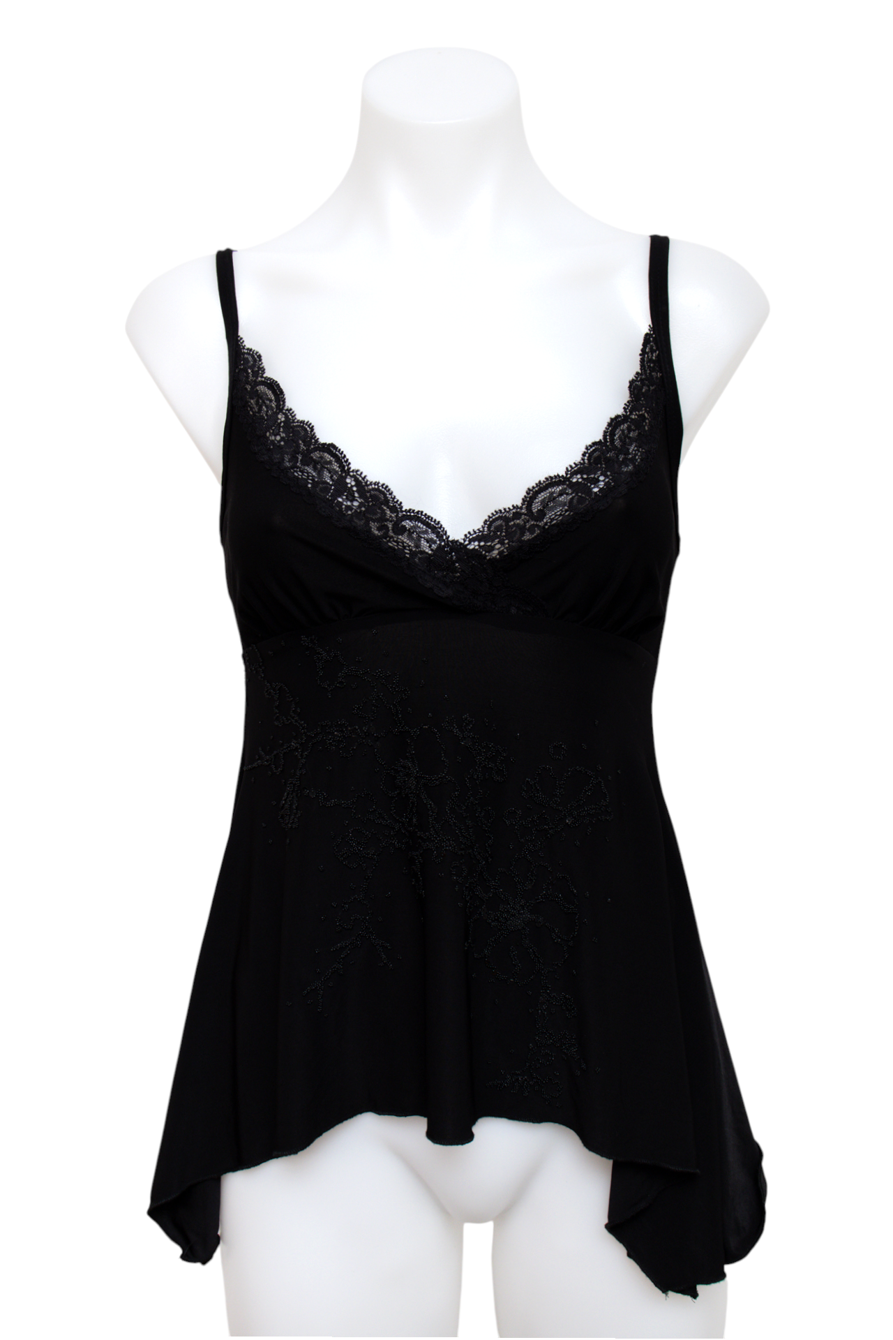 #25 French Blue Cami Top Black | c. 197 | Size 8