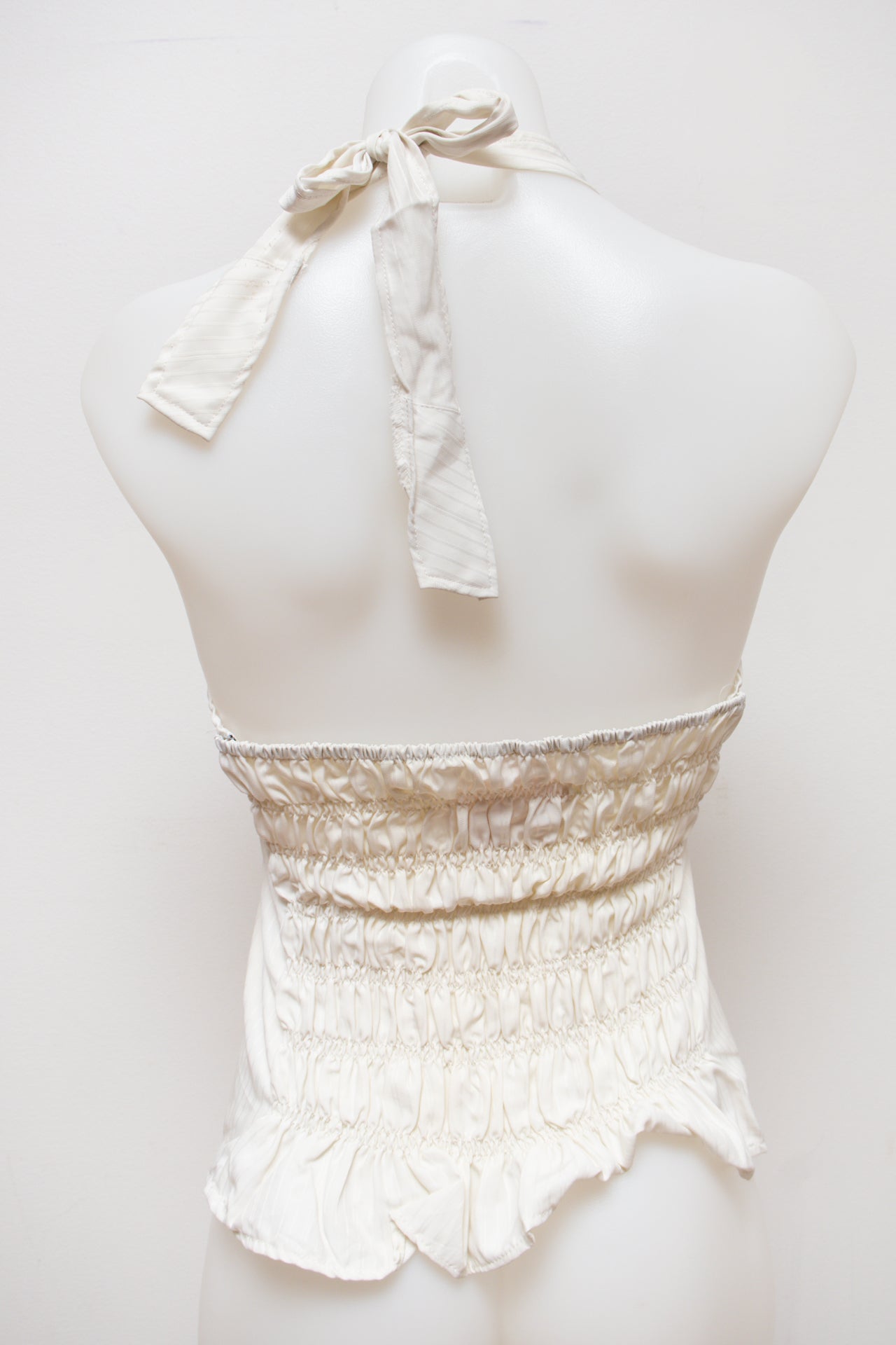 #128 Halter Top White | c. 187 | Size 12