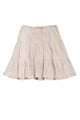 #113 Allen Allen LinenSkirt Beige | c. 193 | Size 10