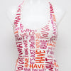 #014 Bsk Halter Top White | c. 203 | Size 6