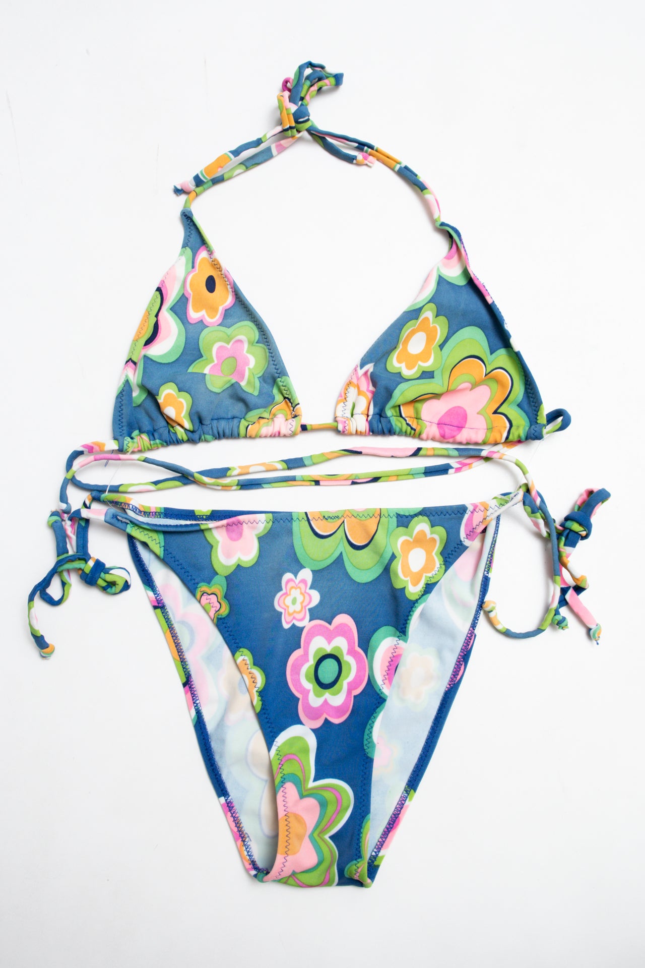 #089 Golden Lady Beachwear Bikini Blue | c. 213 | Size 10