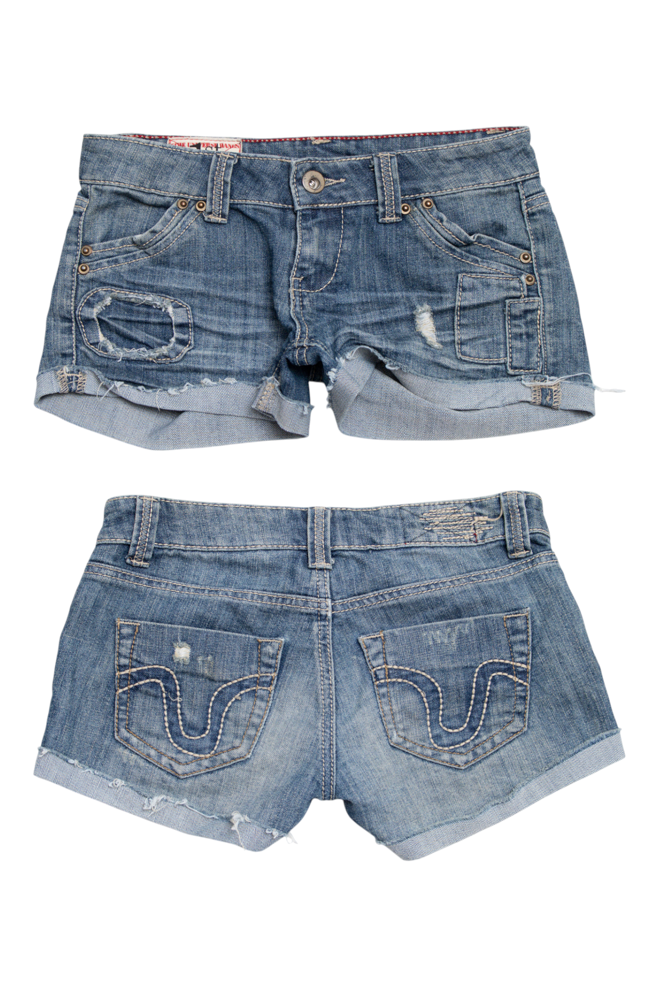 #166 The Universal Manks Denim Shorts Blue | c. 203 | Size 8
