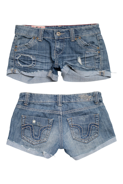 #166 The Universal Manks Denim Shorts Blue | c. 203 | Size 8