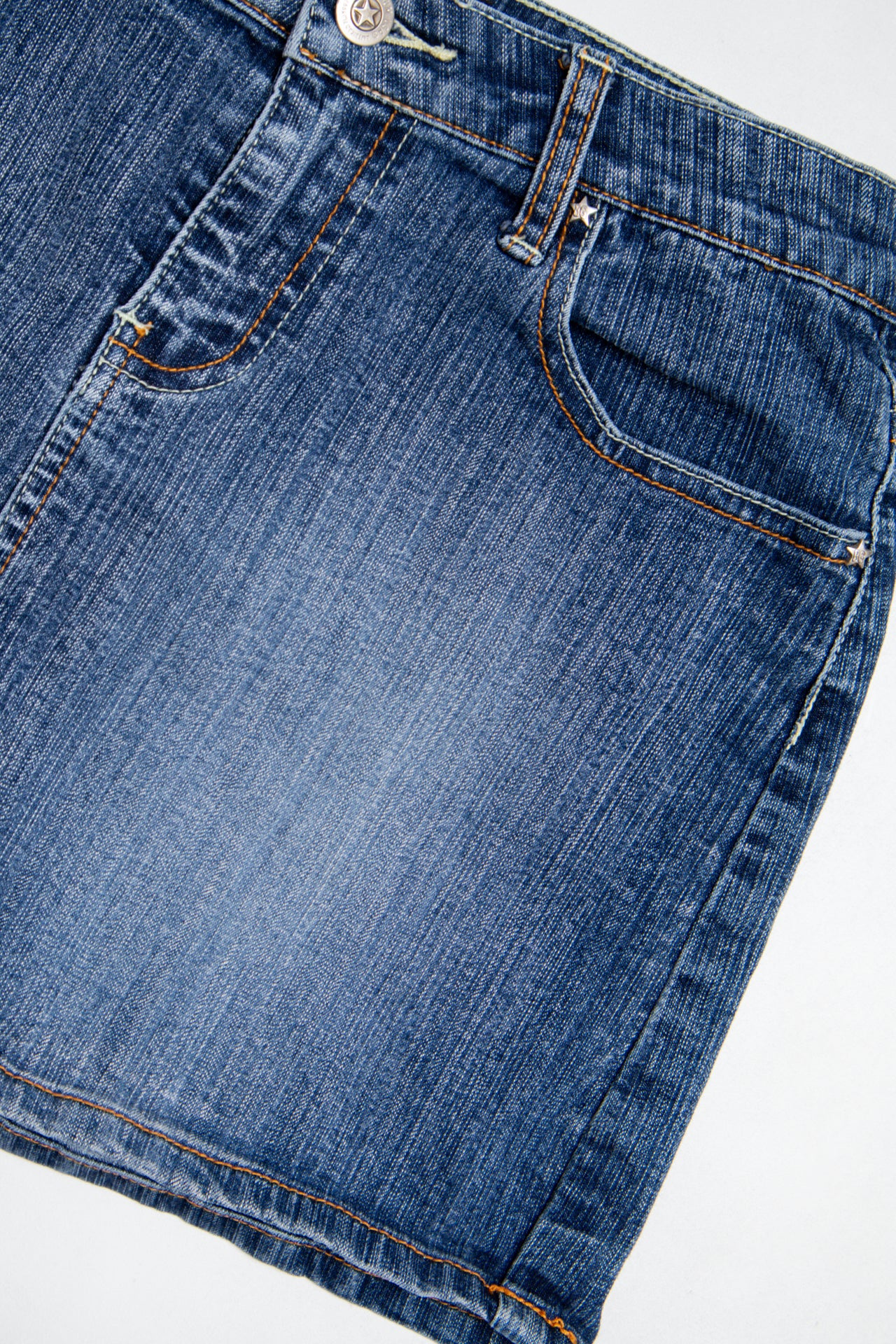 #206 Bumblegum Denim Mini Skirt Blue | c. 199 | Size 8