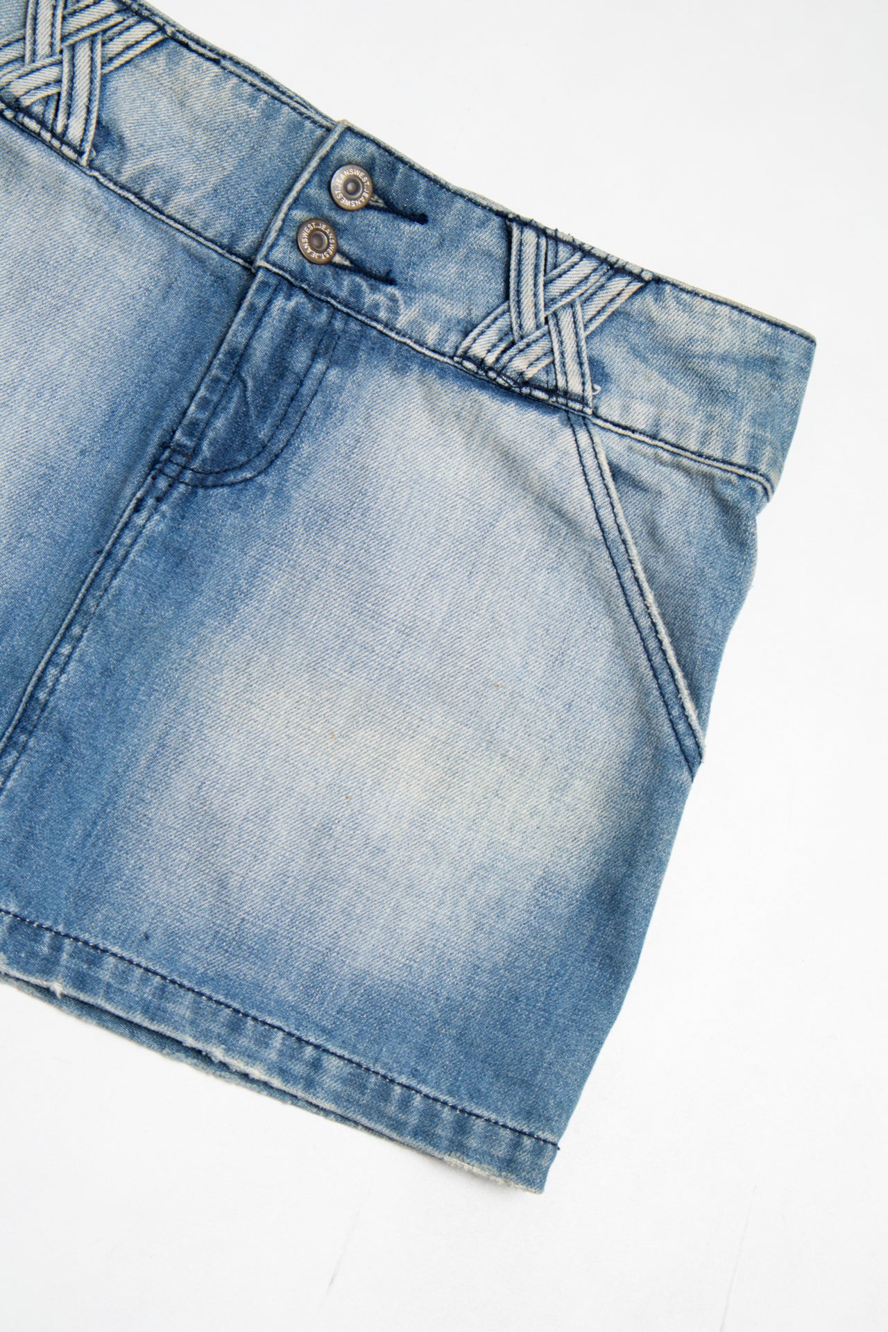 #155 Jeanswest Mini Skirt Blue | c. 203 | Size 8