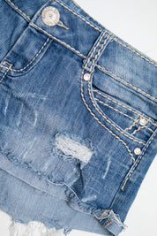 #186 Almost Famous Booty Short Blue | c. 209 | Size 8
