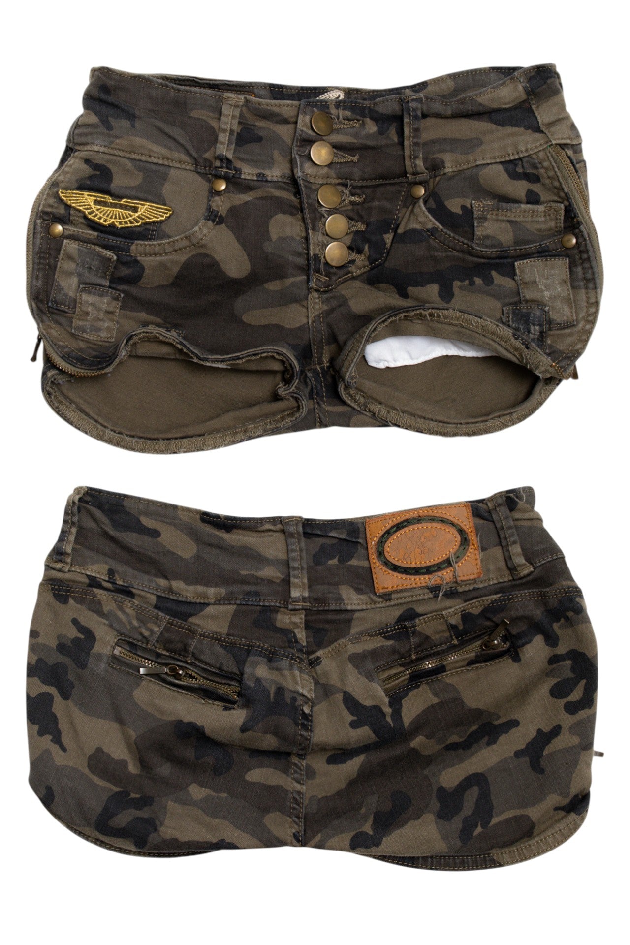 #156 Gio's Jeans Shorts Green | c. | Size 6