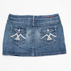 #079 Vigos Jeans Mini Skirt Blue | c. 204 | Size 12/14