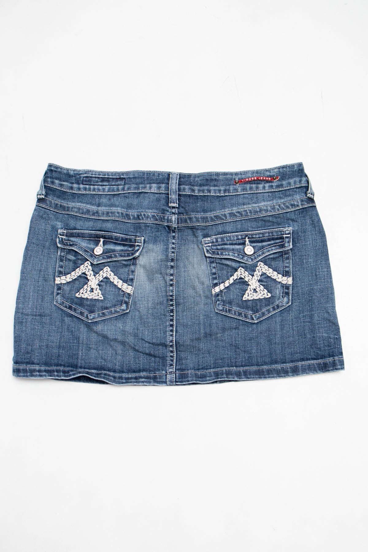 #079 Vigos Jeans Mini Skirt Blue | c. 204 | Size 12/14