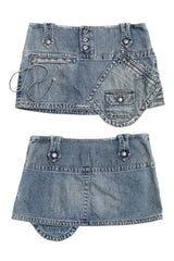 #206 Diesel Mini Skirt Blue | c. 211 | Size 10