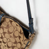 #181 Coach Clasped Bag Brown/Blue | c. 188