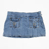 #087 Acid Blue Mini Skirt Blue | c. 203 | Size 12