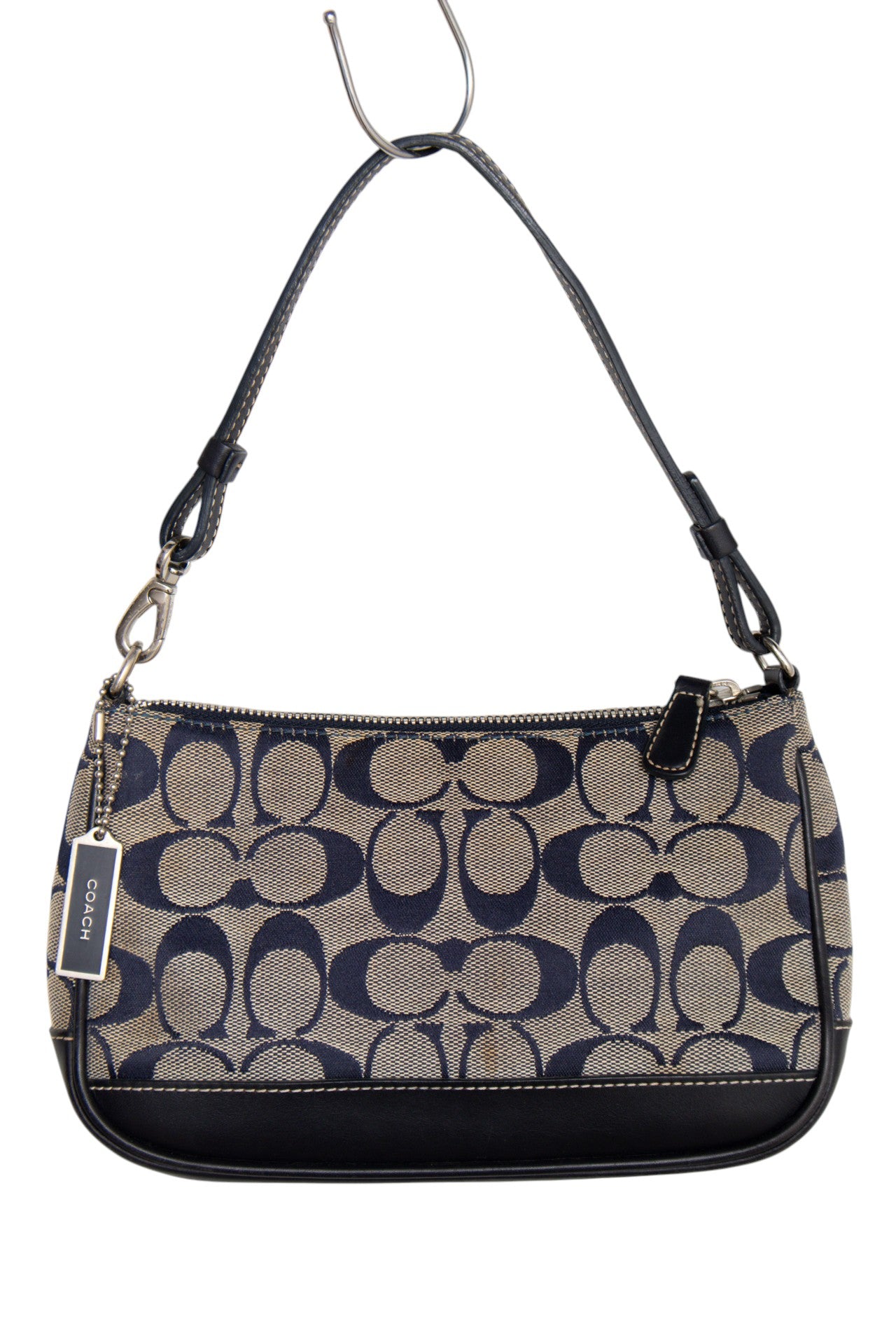 #166 Coach Shoulder Bag Blue | c. 187 | Size