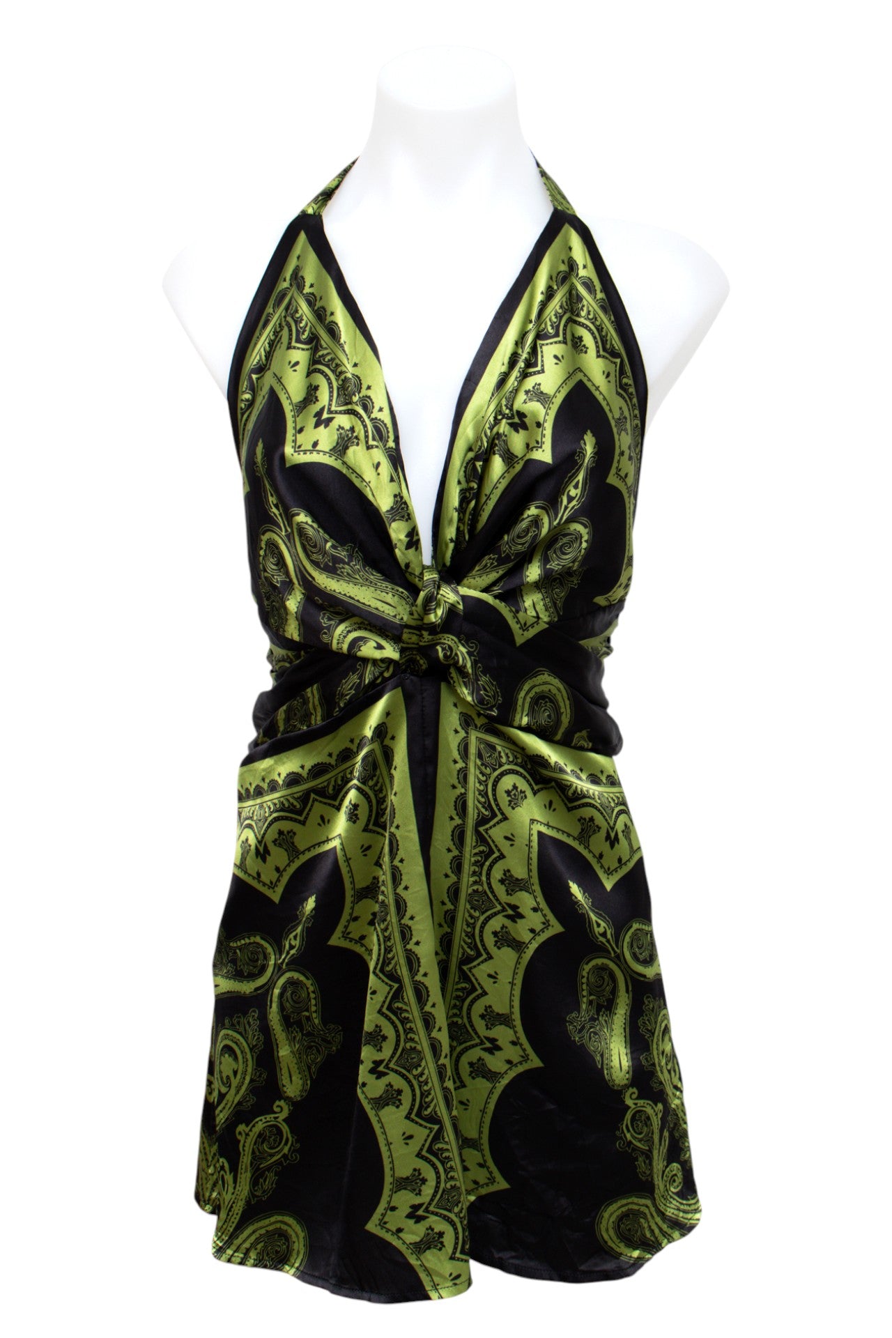 #54 Le Chateau Halter Top Green | c. 197 | Size 10/12