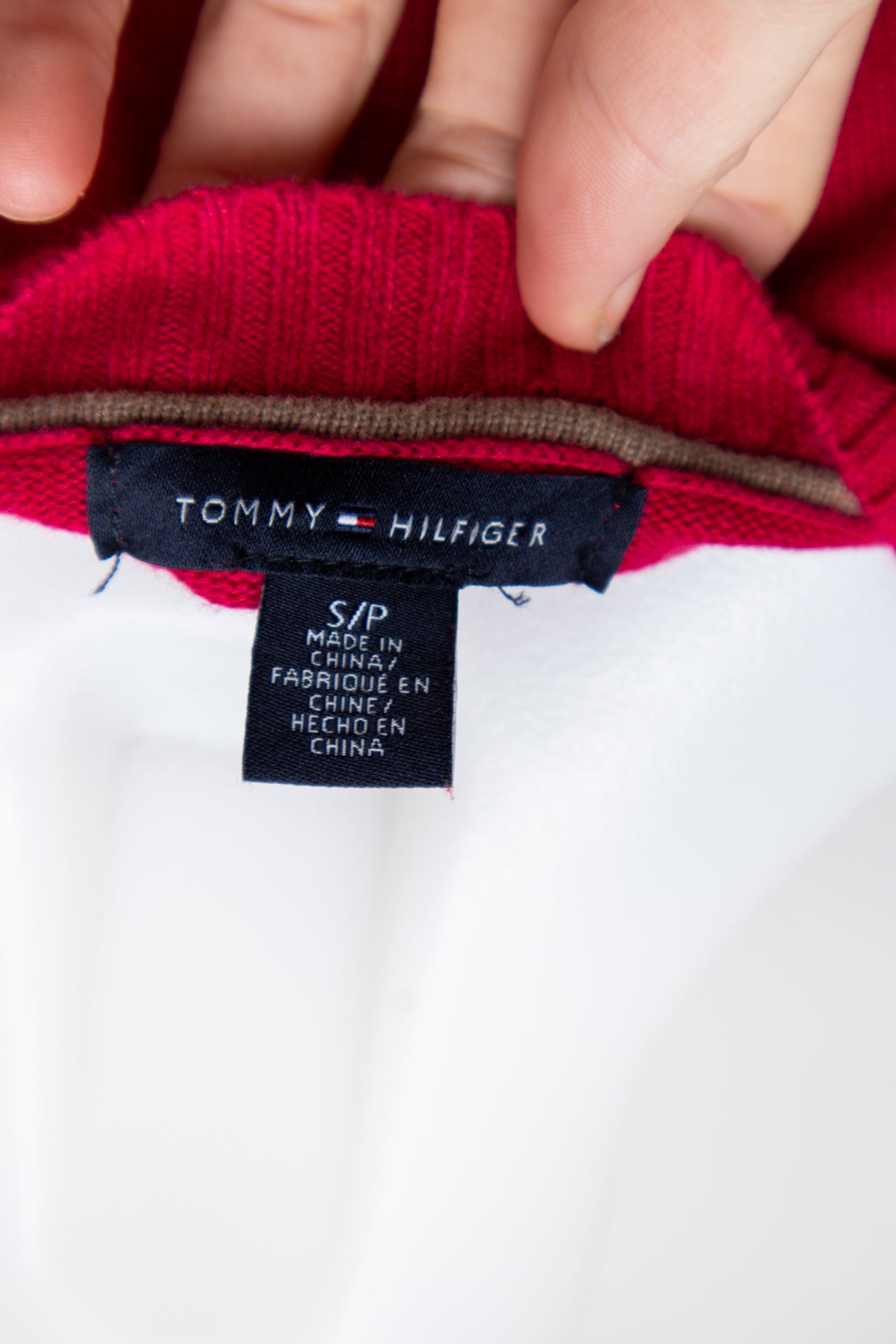 #64 Tommy Hilfiger Cardigan Red | c. 192 | Size 8